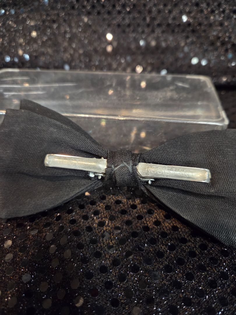 Black Clip On Tie