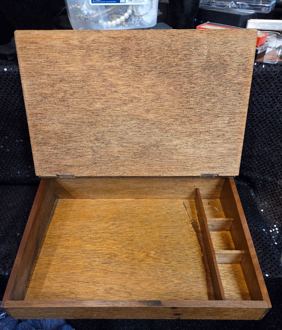 Vintage Wooden Slant Top Lap Writing Desk