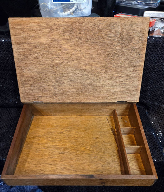Vintage Wooden Slant Top Lap Writing Desk