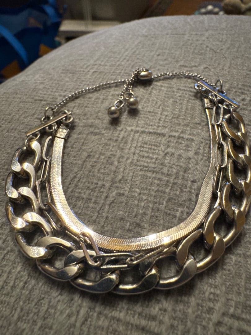 Adjustable Triple Chain Bracelet