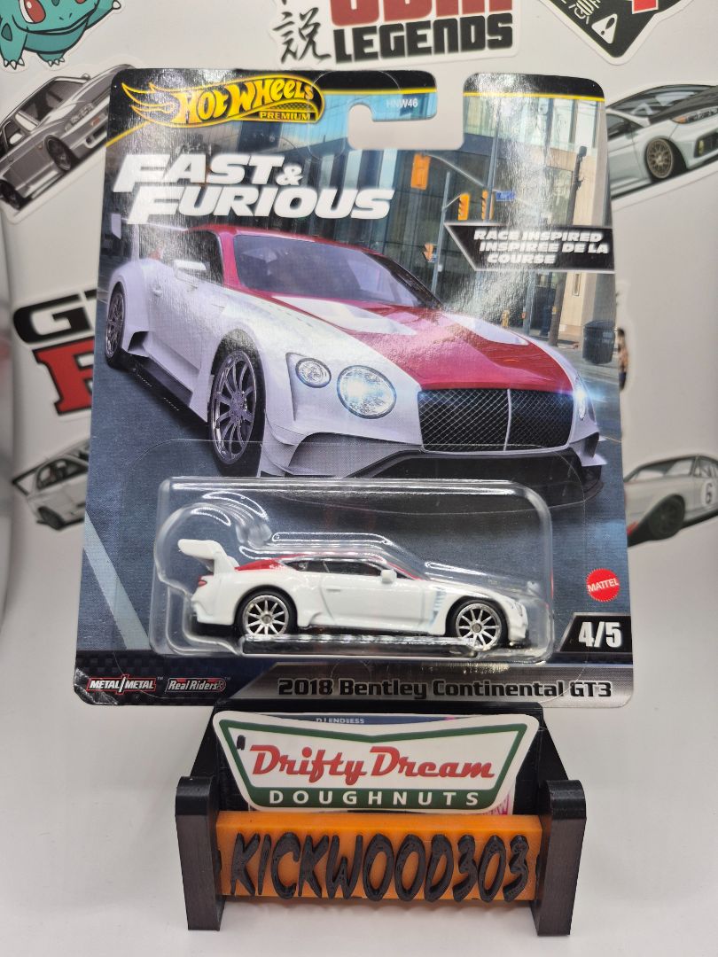 Hot Wheels Fast & Furious 4/5 2018 BENTLEY CONTINENTAL GT3