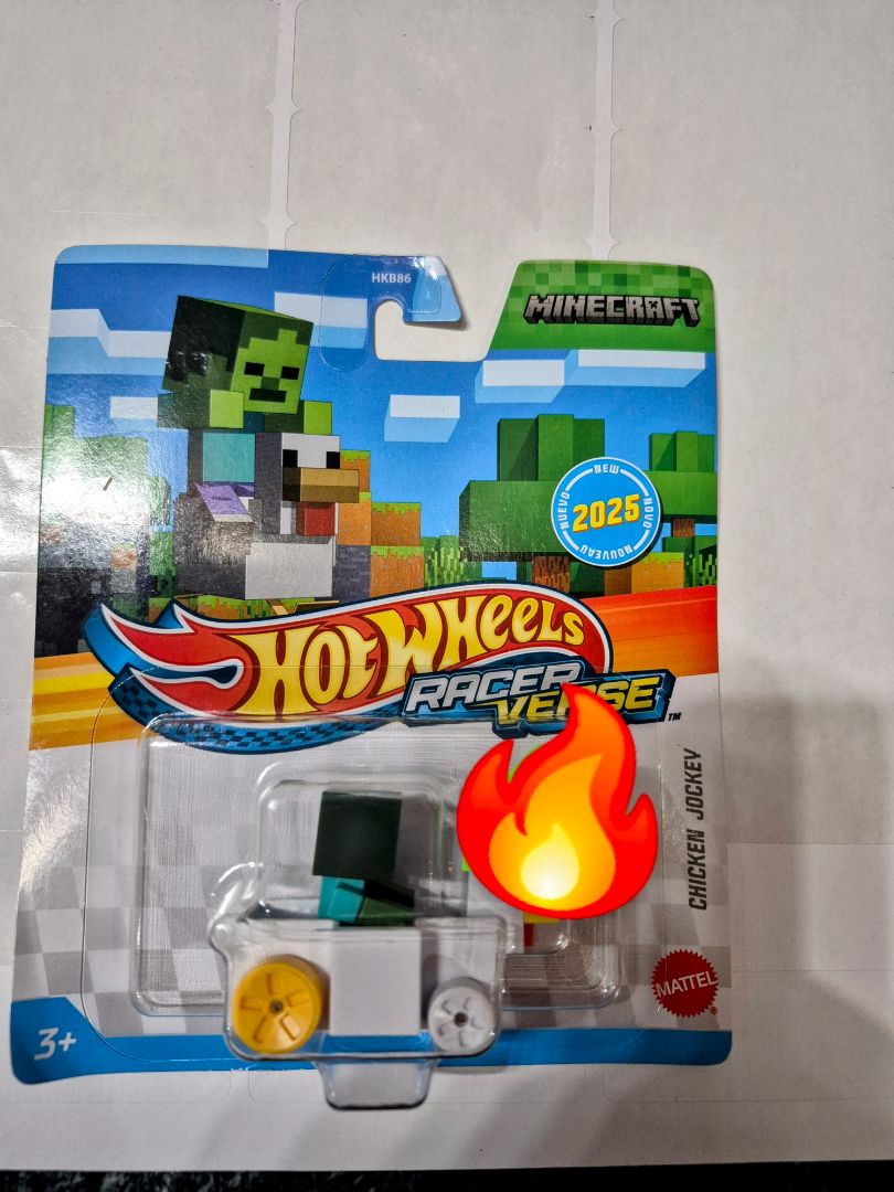 Hot Wheels MINECRAFT· CHICKEN JOCKEY!RACER VERSE !