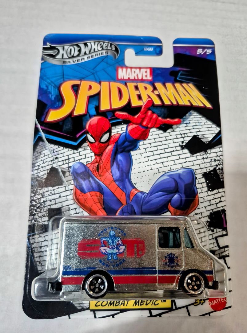 Hot Wheels Chase Silver Series 2026 Spider-Man Combat Medic NEW
