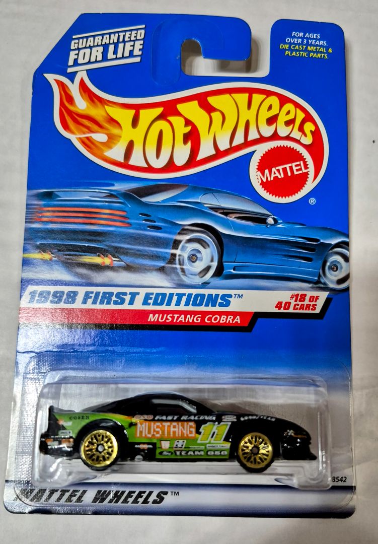 Hot Wheels 1997 MUSTANG COBRA FIRST EDITION Gold