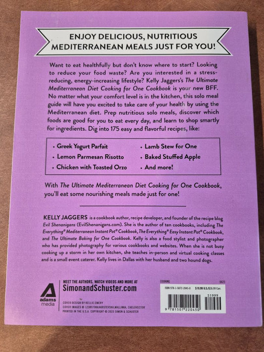 Kelly Jaggers The Ultimate Mediterranean Diet Cooking for One