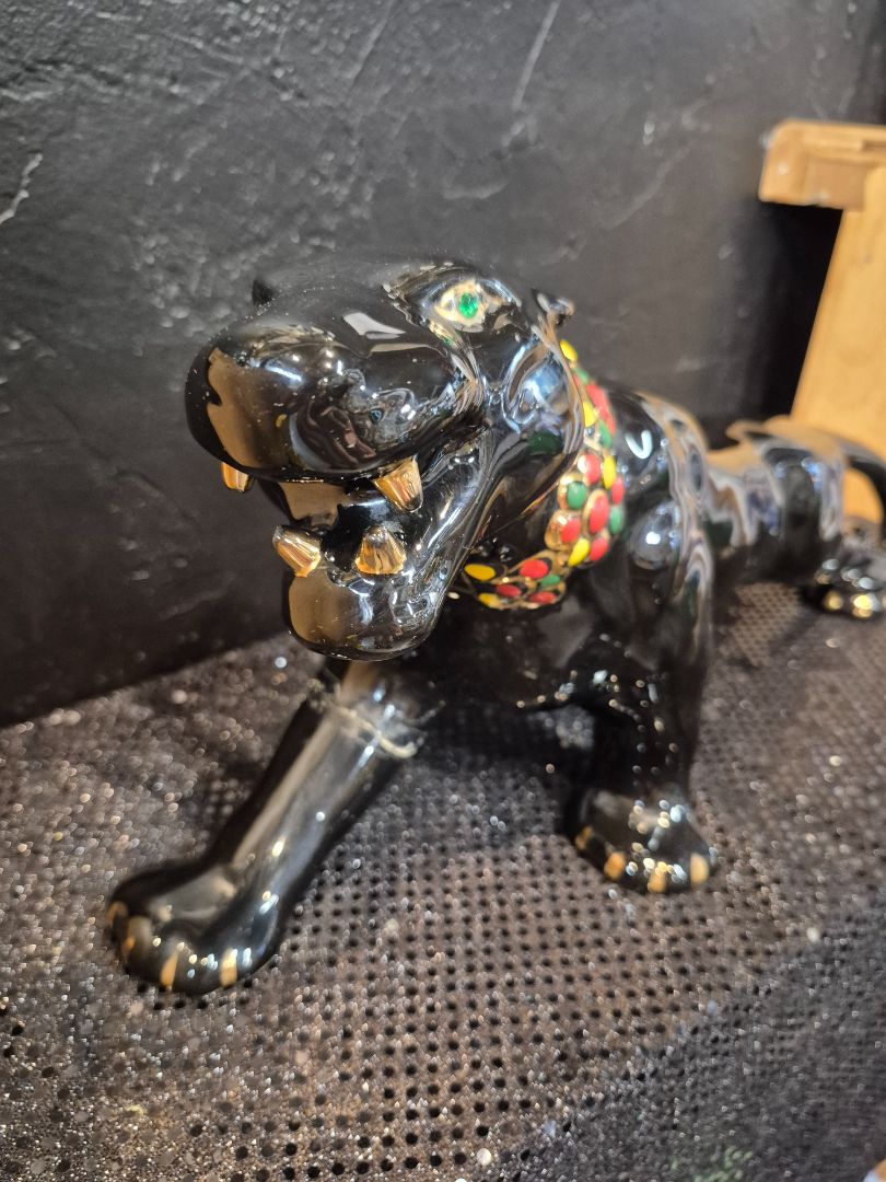 Vintage MCM Black Panther Statue