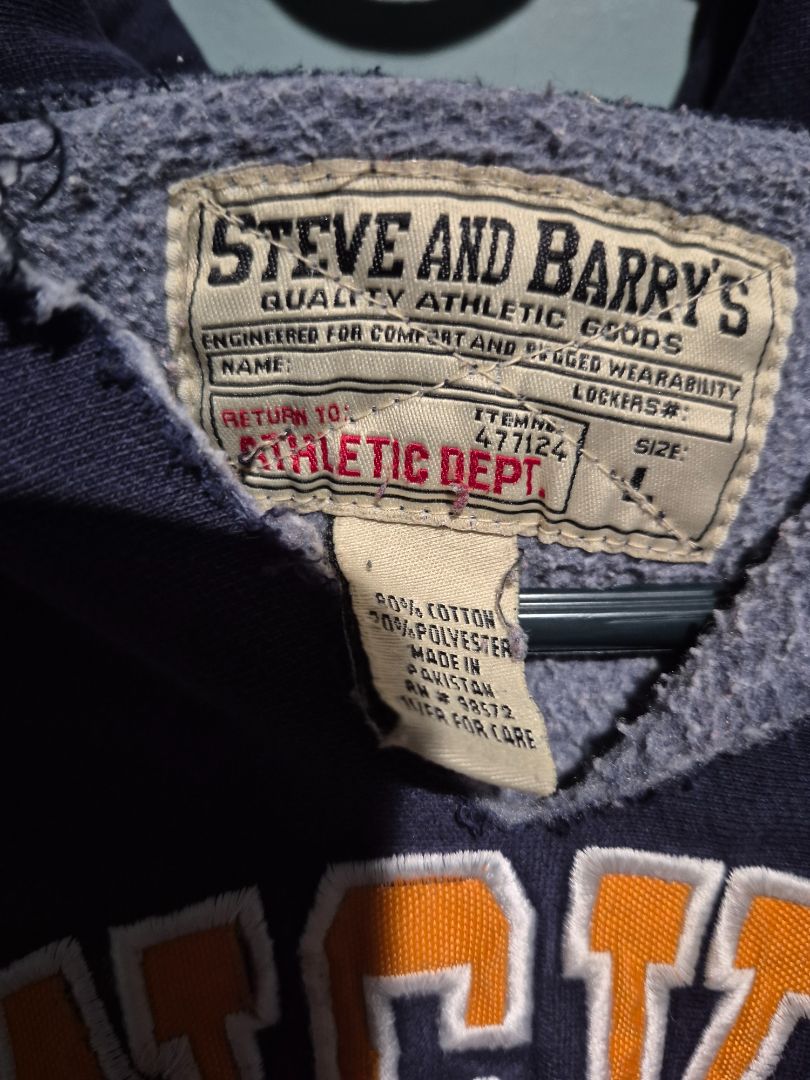 Navy Steve and Barry's "Evansville" Hoodie, L