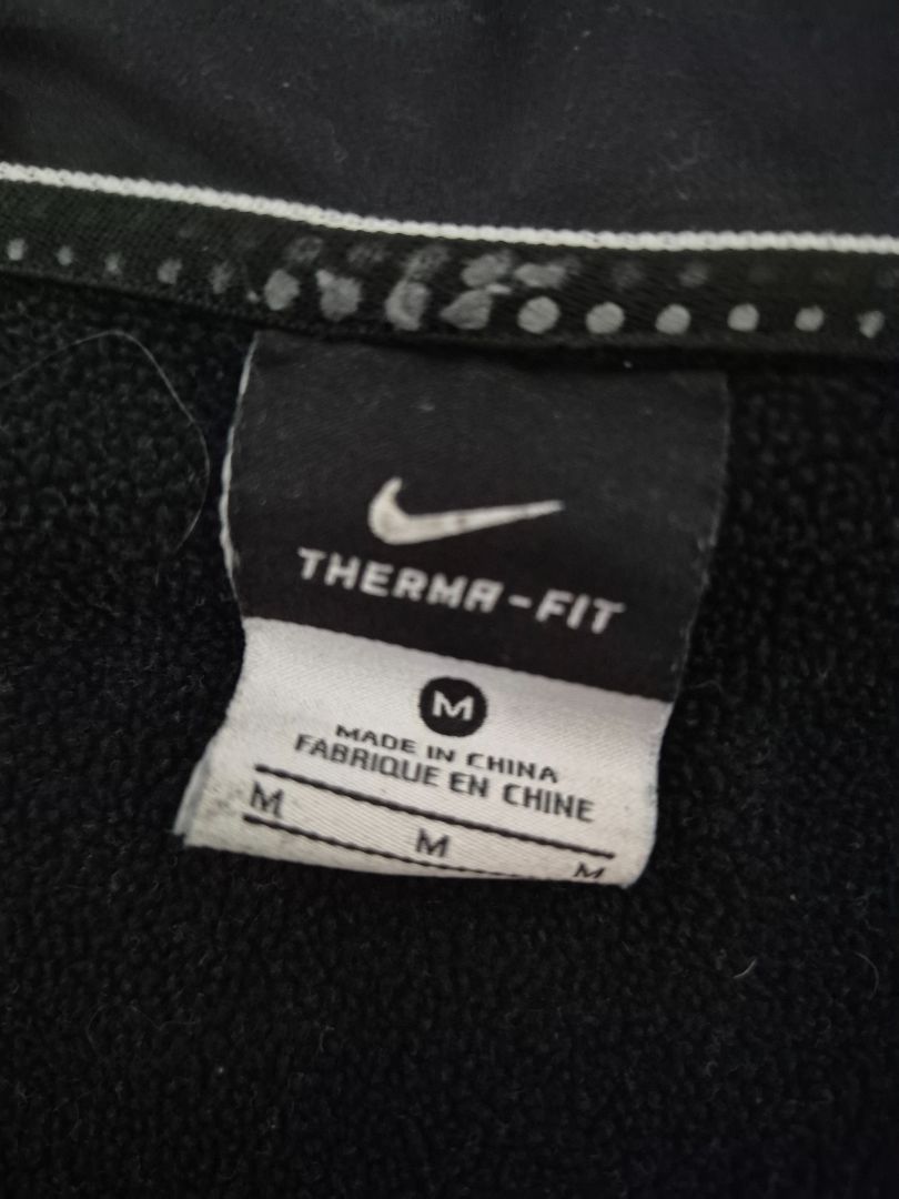 Black Nike Zippered Jacket w/Hood, M