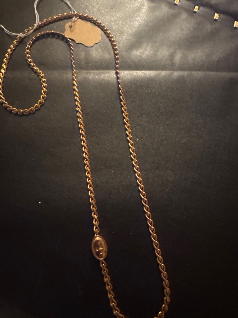 Fossil Gold Tone Chain