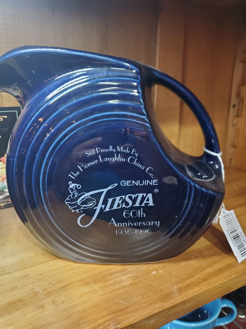 AHAZ0032 Fiesta disc pitcher w/4 tumblers cobalt
