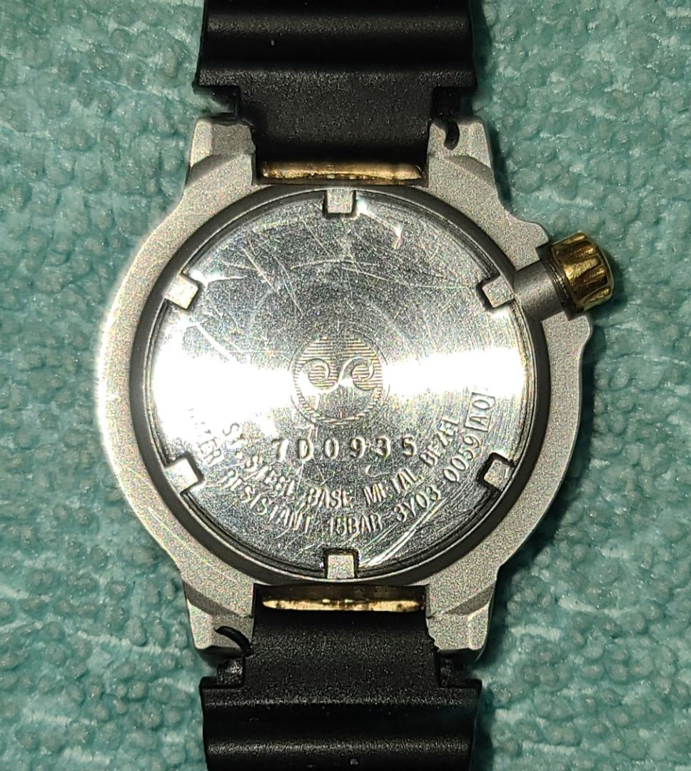 Gold Tone-Black-Silver Tone Seiko Seiko Quartz Sport 150 Women's Watch, 8'