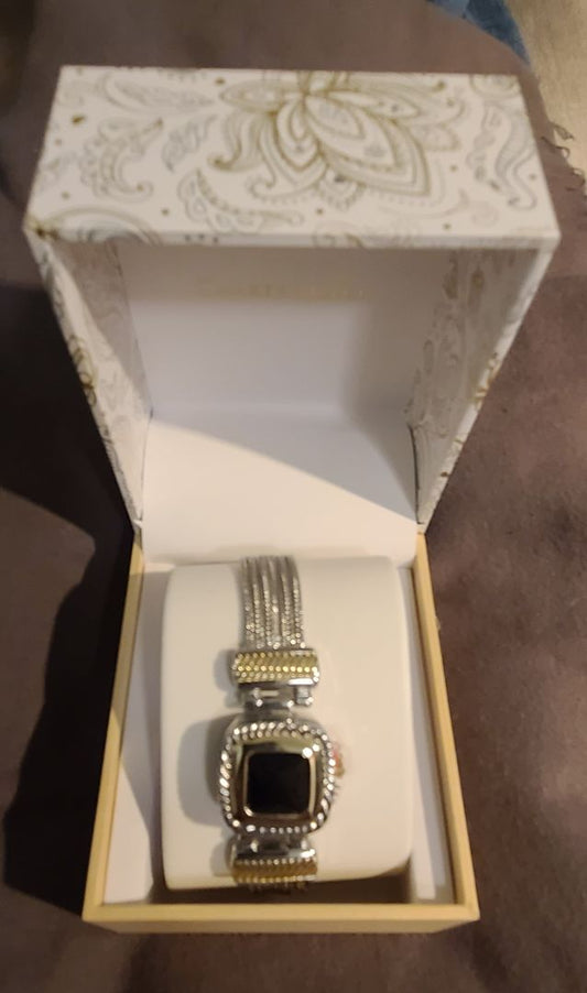 Black & Silver Macy's Watch, Women's