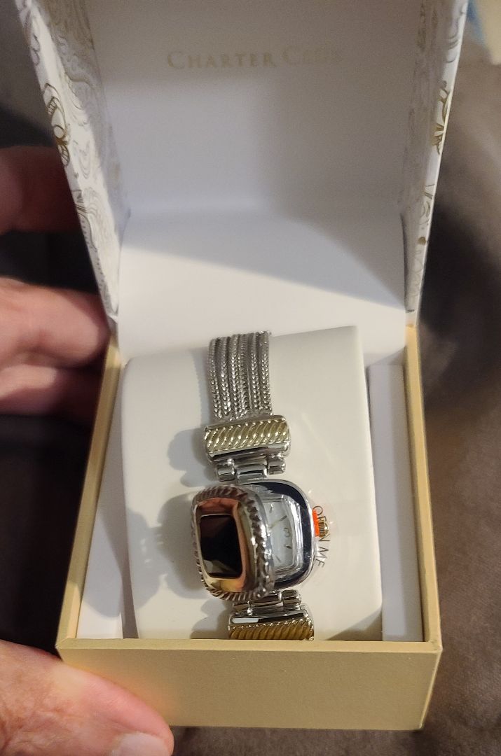 Black & Silver Macy's Watch, Women's