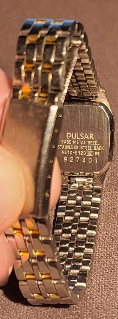 Stainless & Gold Tone Seiko Pulsar Women's Watch Quartz, Women's