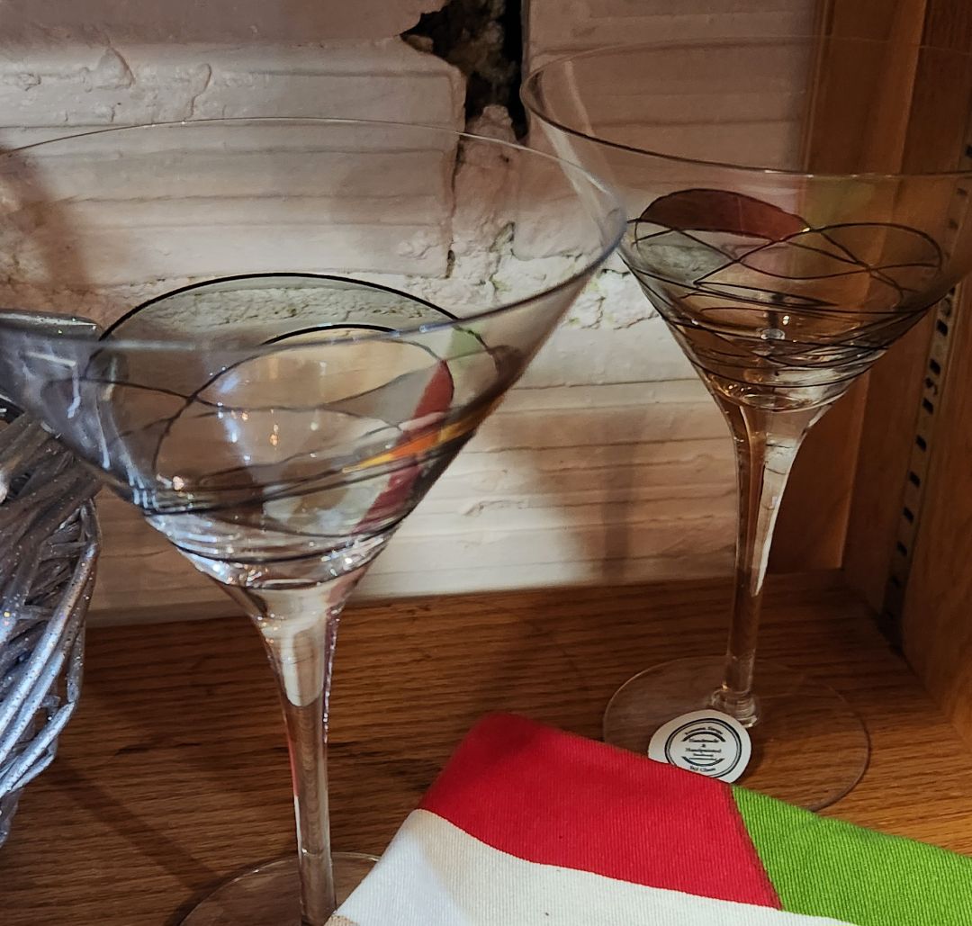 Set of 2 Martini glasses