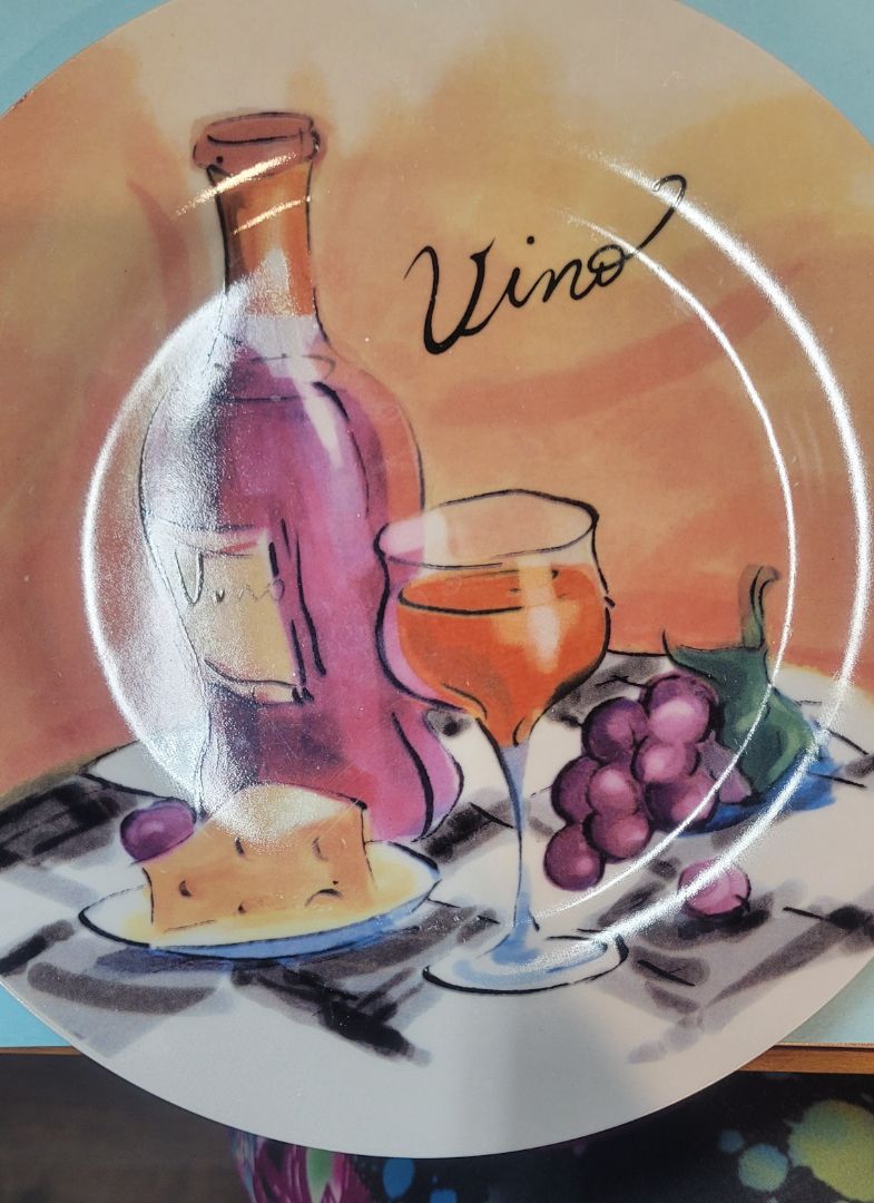 Hand Painted Vino Wine