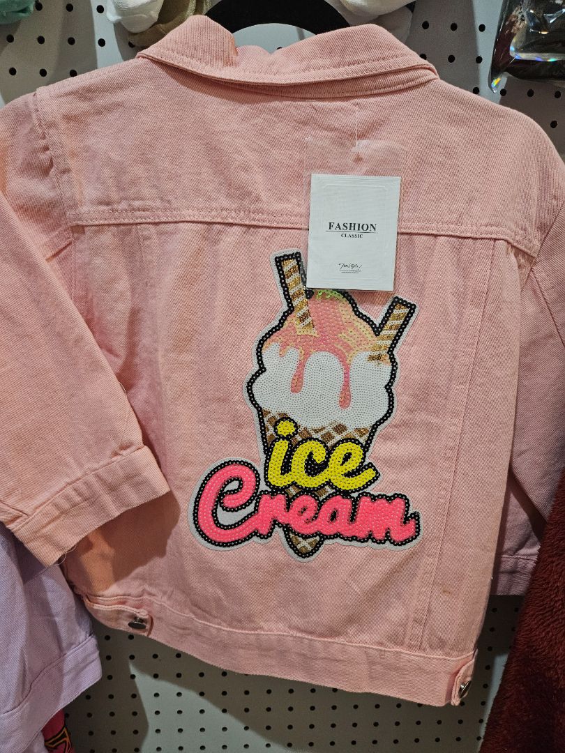 Pink Jean Jacket, Medium