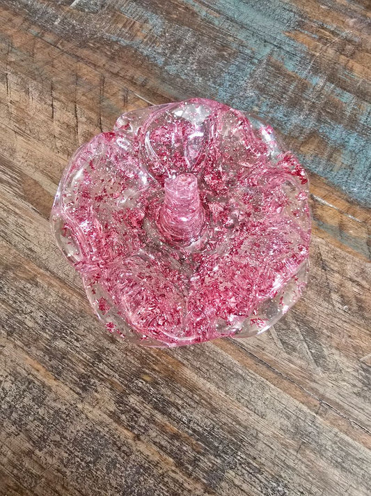 Pink Handmade Pink Ring Holder, 3.75 x 2
