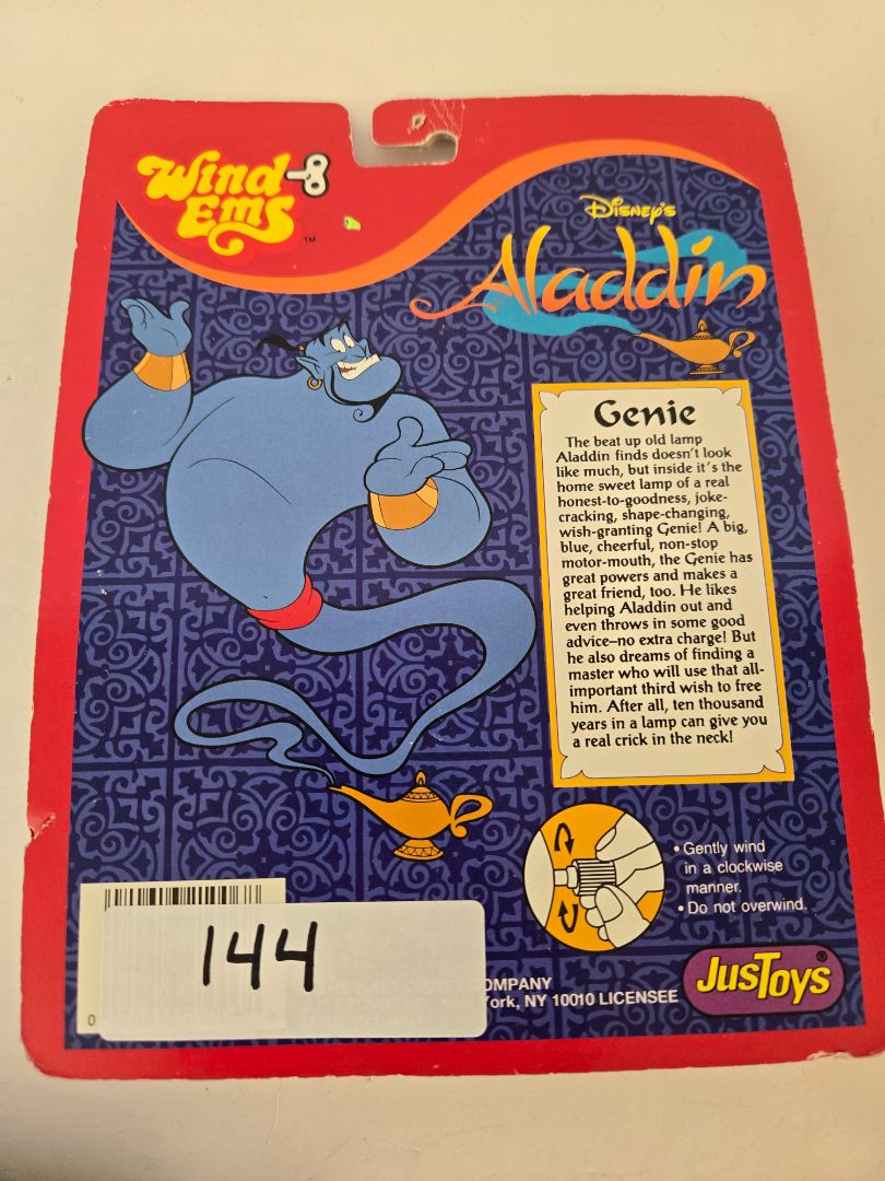 JusToys Disney's Aladdin Wind ems Genie 1992