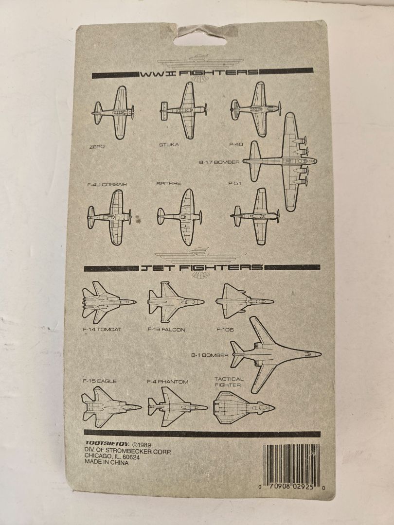 1989 TootsieToy Jet Fighters Pack