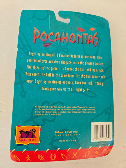 1985 Disney Pocahontas Soft Jacks