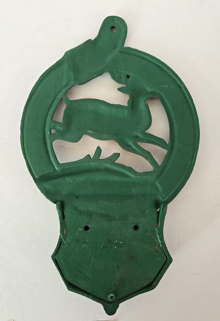John Deere Cast Iron Pocket Plaque