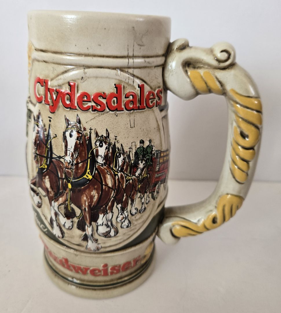 80's Budweiser Clydesdale Stein