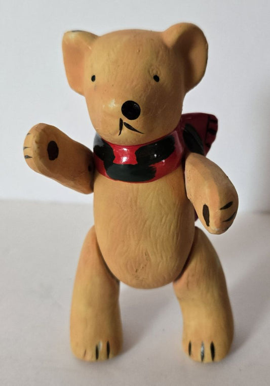 Articulated Bear Figurine (Spring-Joint Limbs)