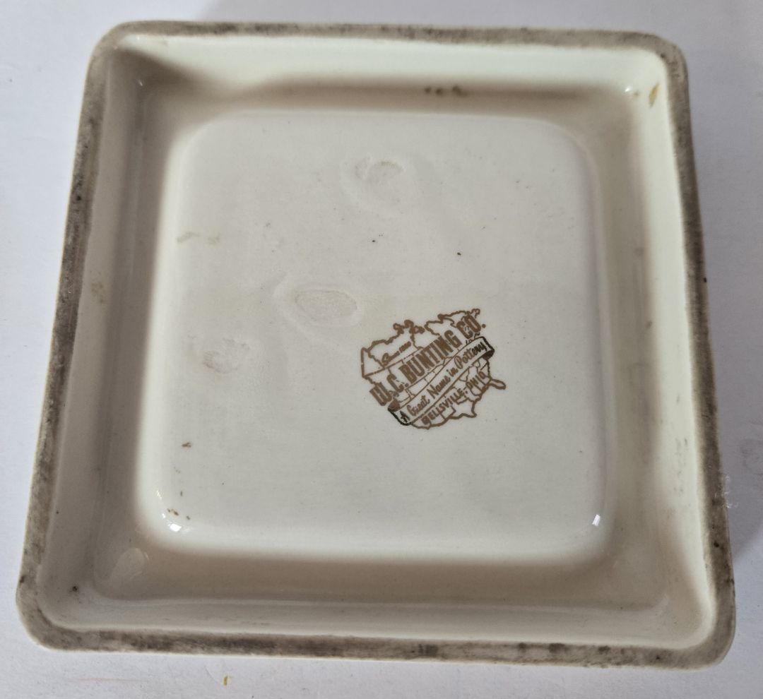 Vintage W.C. Bunting Co. Ashtray The Red Dog Chester, W. VA