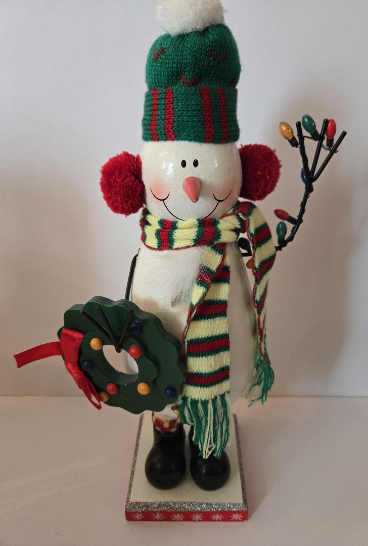 Snowman Wooden Nutcracker