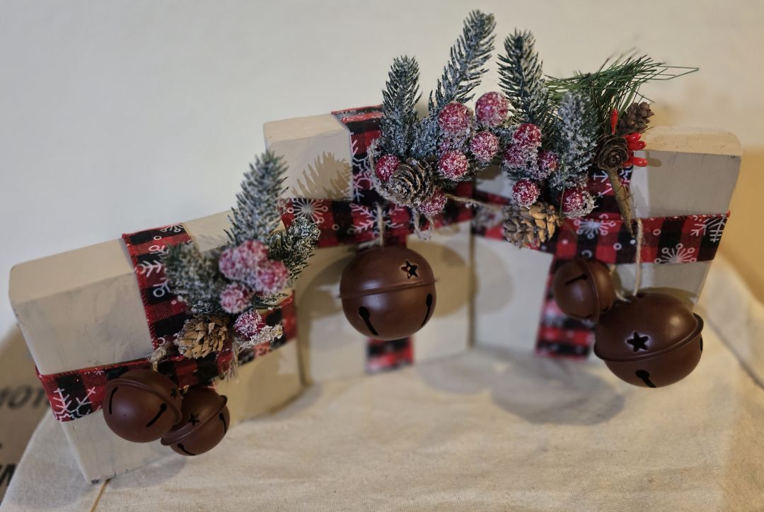 Wood Handmade (3) Christmas Blocks