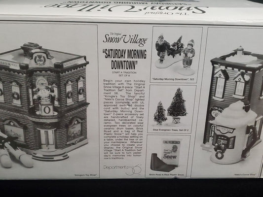 Snow village by Studio 56 Saturday Morning Downtown