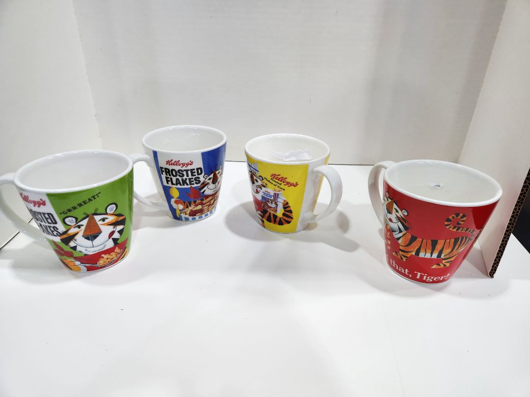 Vintage- 4 Kellogg Mugs