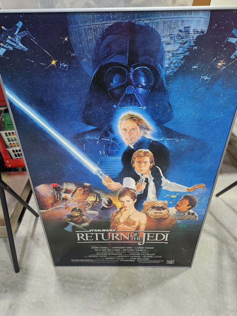 Star Wars Movie Poster in frame