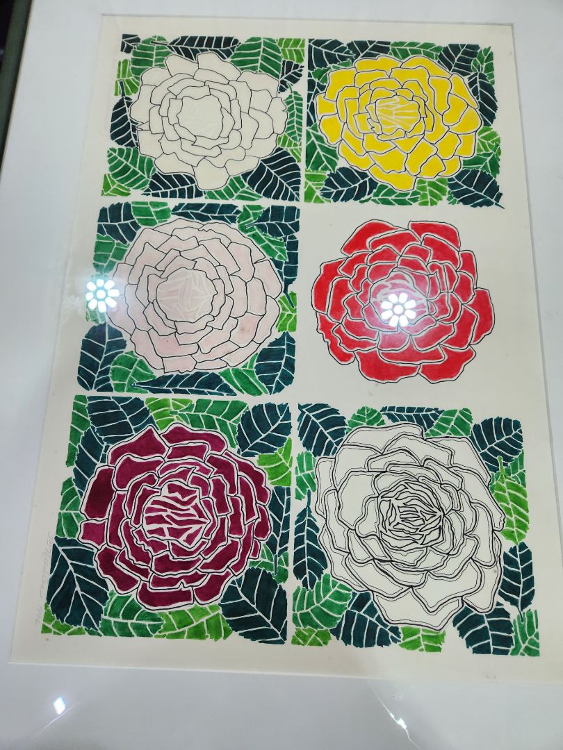 Multi Flowers 70's ART
