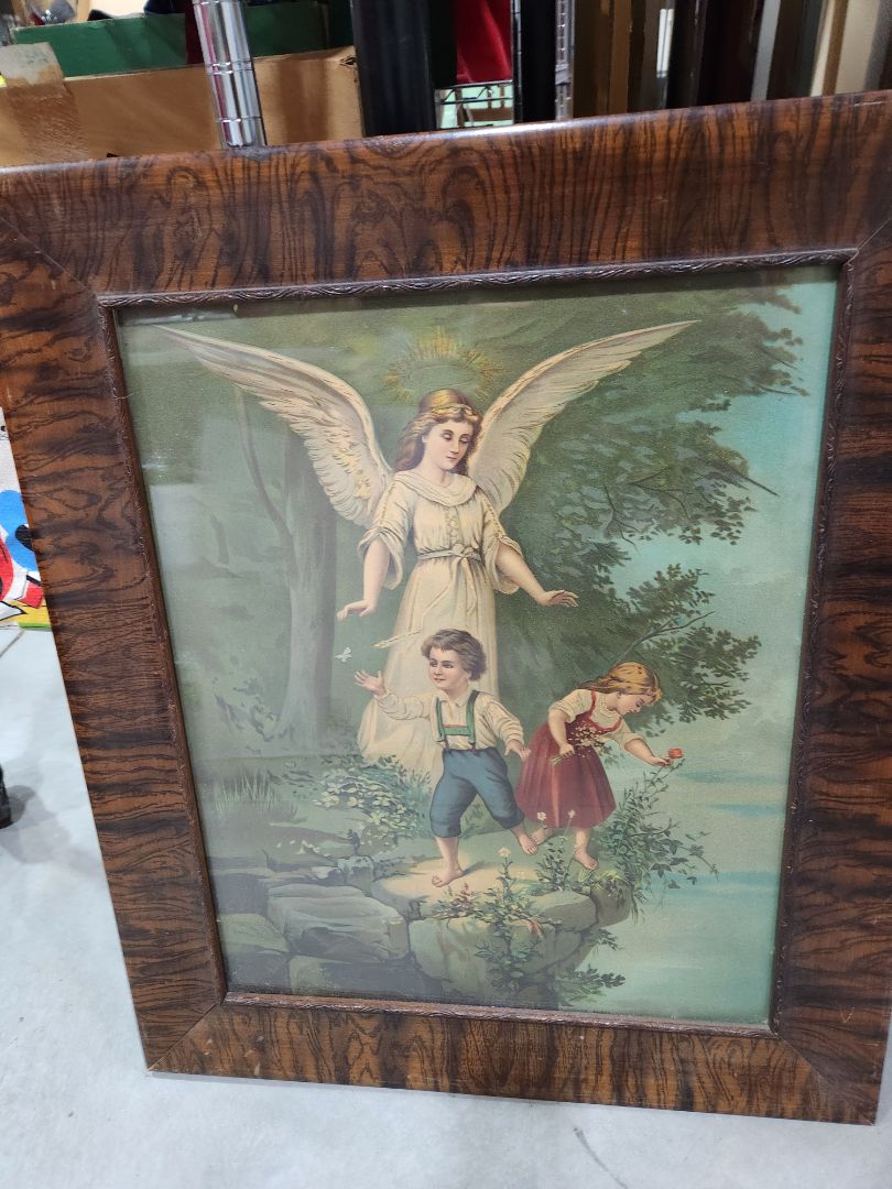 Vintage-Angel with Children print