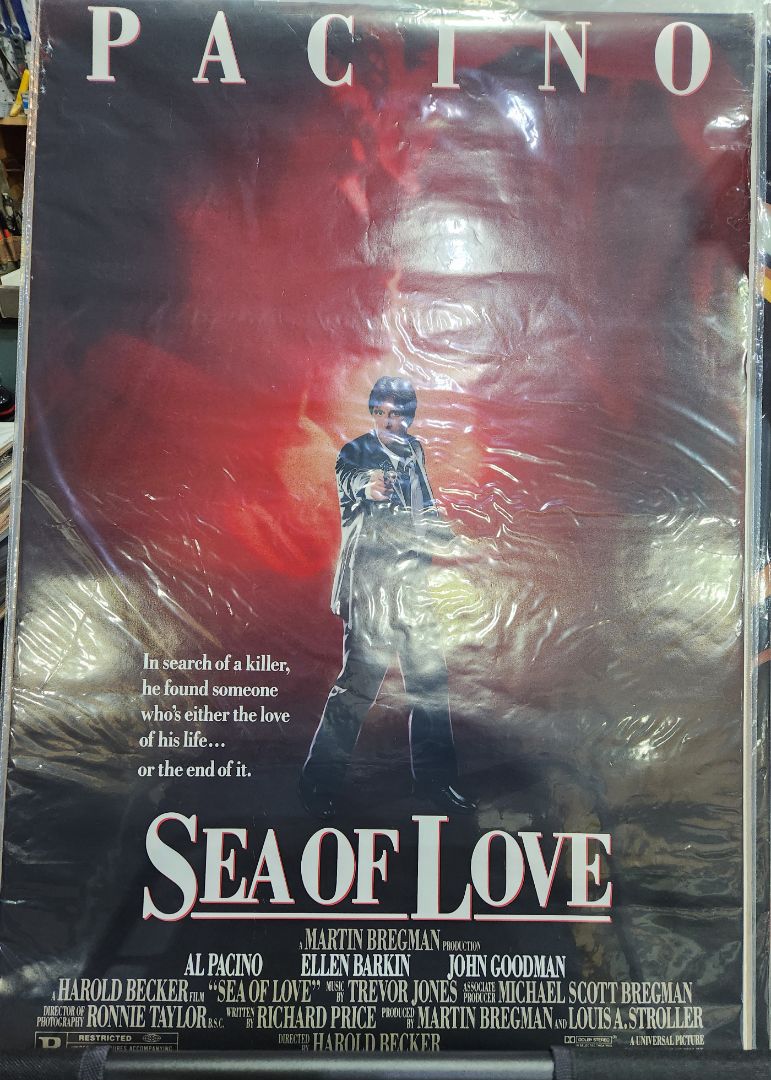 Rolled- Preowned- Used in Movie Theatre Original Movie Poster- 1989 Sea of Love