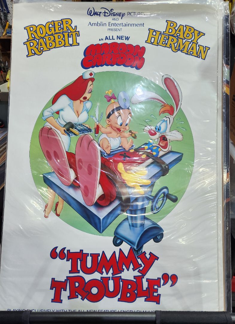 Rolled- Preowned Original Movie Poster- 1989 Tummy Trouble