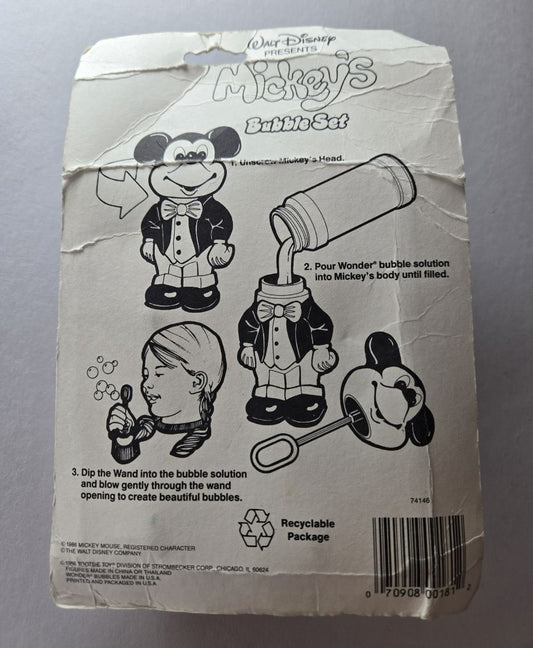 1986 Mickey Mouse Bubbles