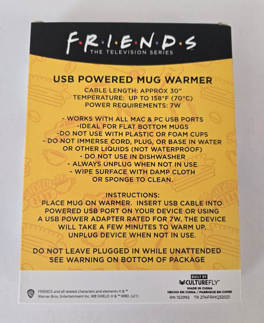 Friends USB Powered Mug Warmer