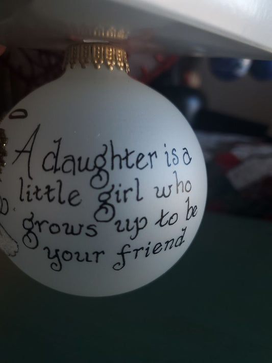 Teresa Thibault Handpainted glass ornament