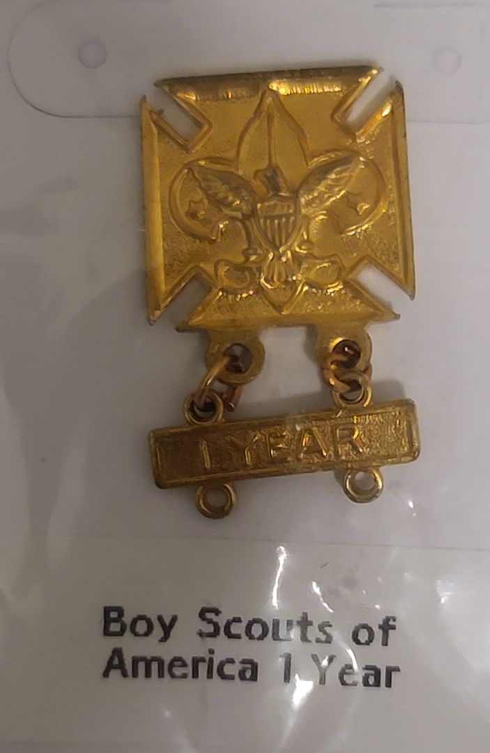 Scouts Leader Award Pin 1 Year