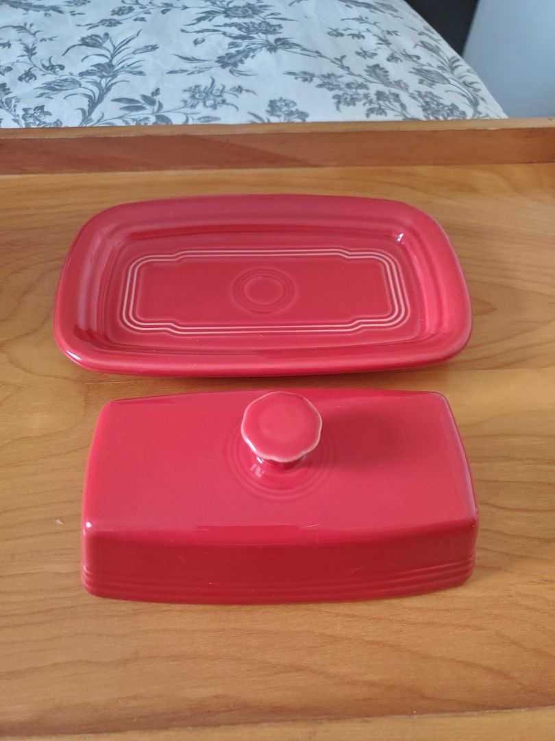 Scarlett Fiestaware xl butter dish