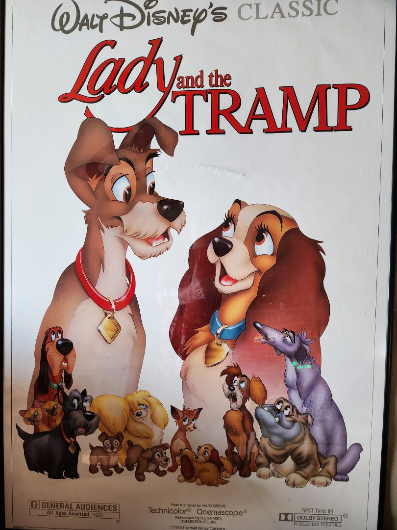 Original Movie Poster- 1986 Lady and the Tramp