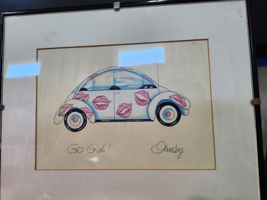 "Go Girl" VW Print