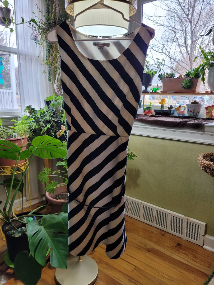 Blue and white Hess Dress, 10