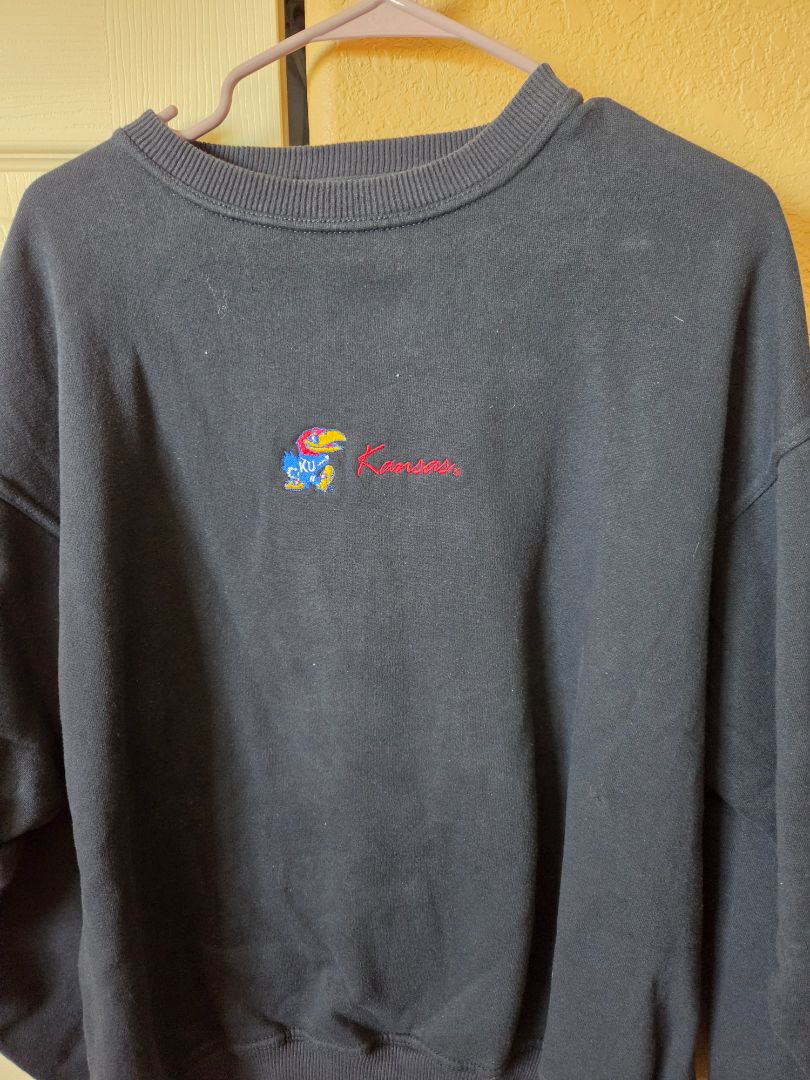 KU JAYHAWKES NAVY SWEATSHIRT