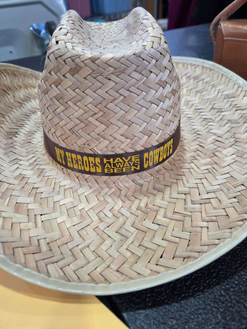 Straw cowboy hat