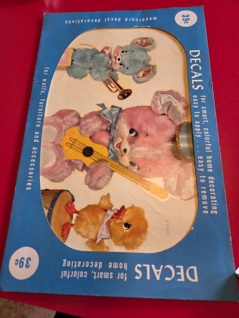 50's decals teddy and chick