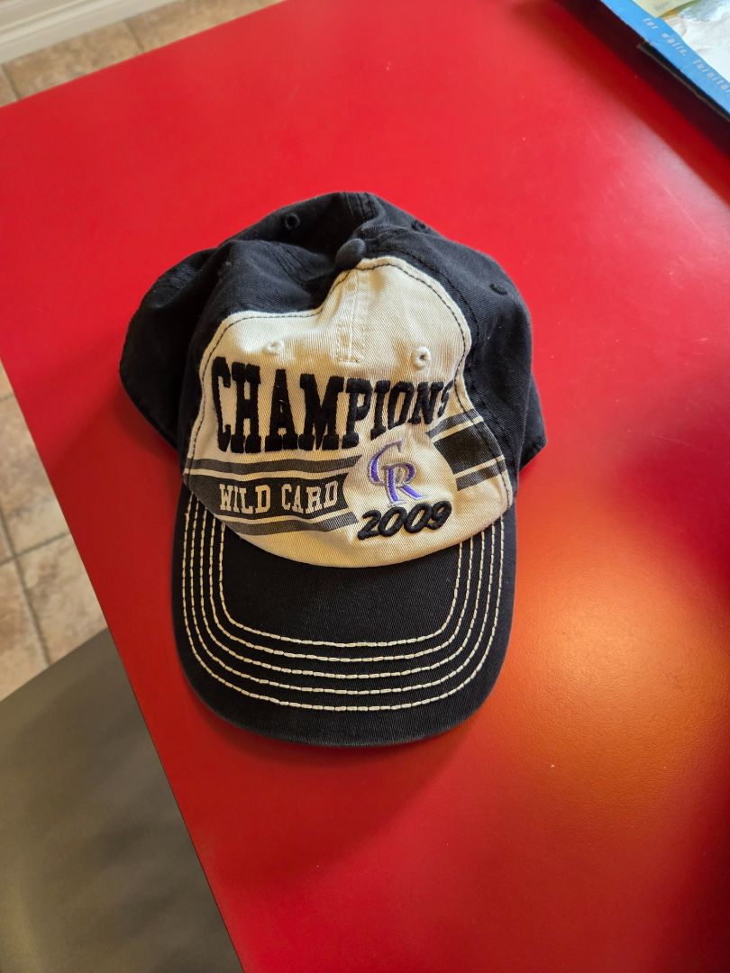 Hat 2009 champions colo rockies wild card
